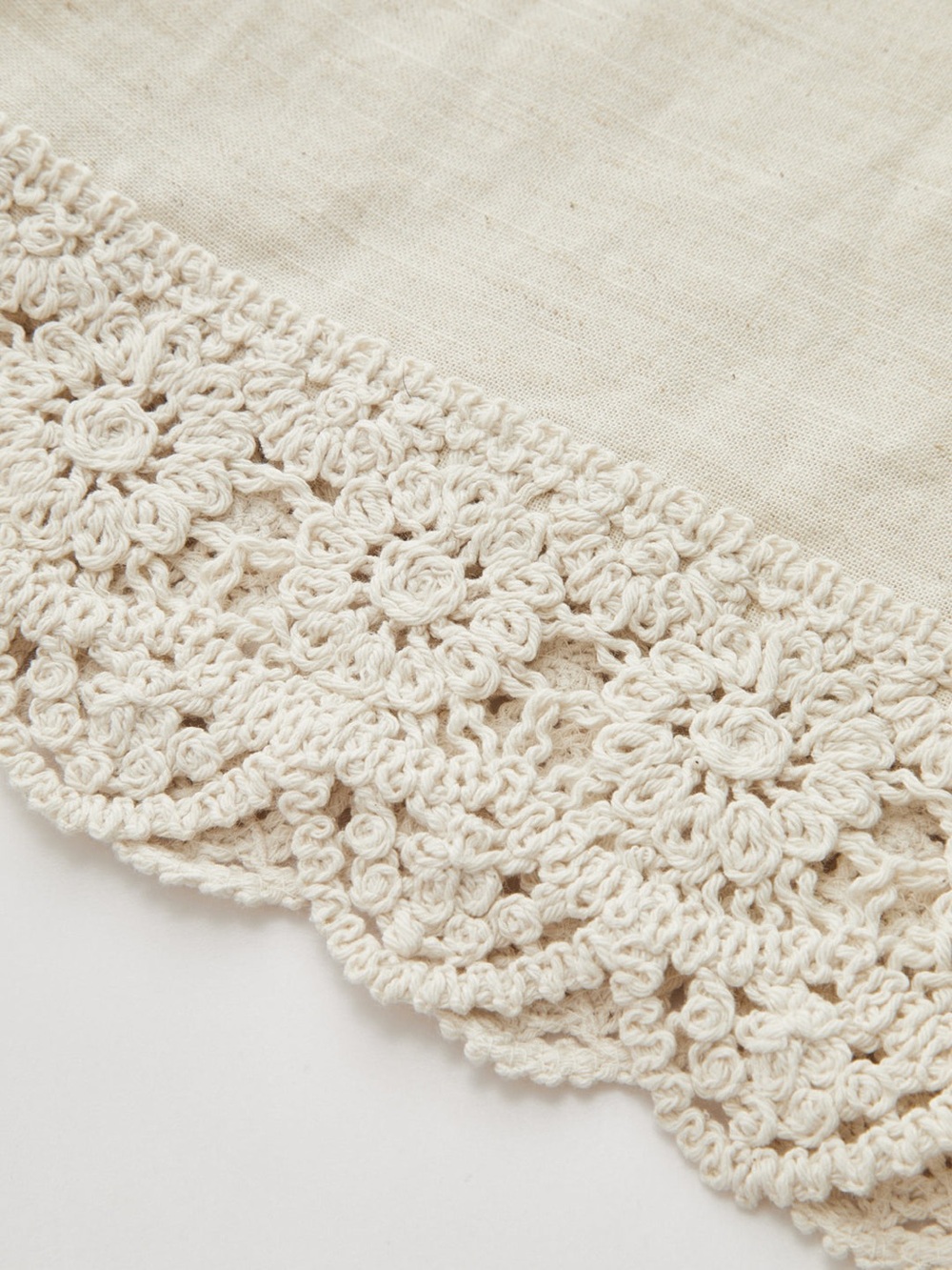 CoMMENSE Cotton Linen Lace Trim Two-Piece Pants Set Size XS NWT - Picture 3 of 12
